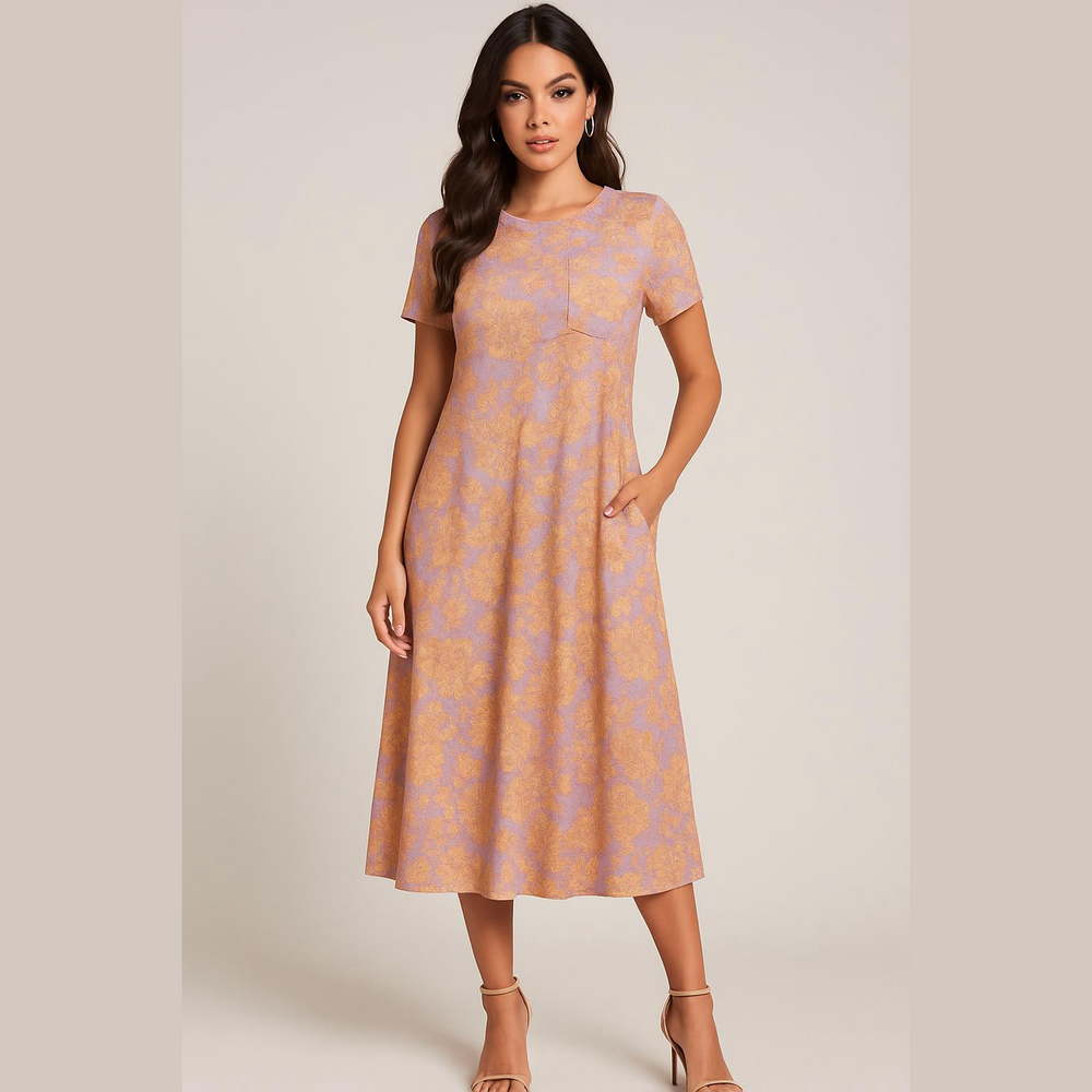 Lularoe purple and pink dress